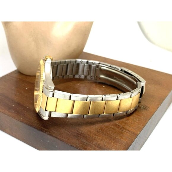 Yema Paris Unisex Watch YE159 Quartz White Dial Two Tone Stainless Steel 36mm - Picture 9 of 14